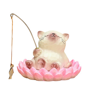Figurine de grenouille en résine avec rétroéclairage, décoration de bureau créative, cadeau pour fournitures de bureau - Product Image 3