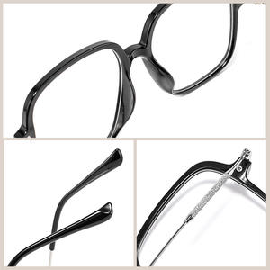 Büyük Çerçeveli Punk Tarzı Ultra Hafif Miyop Anti-Mavi Işık Gözlük Çerçevesi Kadınlar İçin İnceltici Tasarım Baskılı Desen Tüm Yüz Şekilleri İçin - Product Image 3