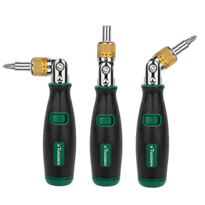 Xtuosen Ratcheting <b>Screwdriver</b> <b>Set</b> 10 In 1 Multi Angle With Anti Slip Handle For Diy Repair - Product Image 5