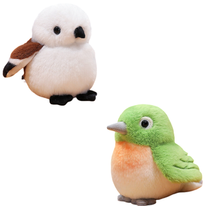 Peluche a Forma di Passero Bianco Soffice e Rotondo, Morbido Pupazzo di Uccellino con Pelo Corto, Regalo per Bambini, Ornamento da Scrivania, Vendita all'Ingrosso - Product Image 6