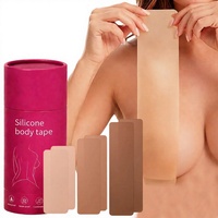 Bande adhésive pour poitrine N Body en maille couleur naturelle pour lifting des seins, cache-tétons invisibles, adhésifs sans bretelles, soutien-gorge push-up collant