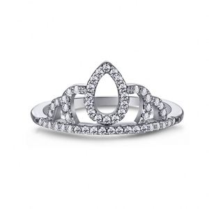 Dylam Unique <b>Silver</b> Ring <b>Crown</b> Shape Llamada AAAAACZ Prong Setting Wedding Rings for Party Anillo 15 Ano De Chicas - Product Image 1