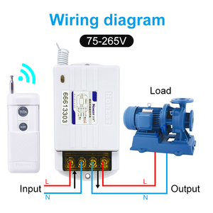 220 v40a telecomando senza fili interruttore controlli pompa acqua motore illuminazione domestica macchine agricole attrezzature - Product Image 5
