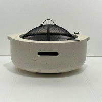 JAS KL-03 Brasero extérieur en acier thermolaqué de haute qualité au design moderne et épuré, 1500W, accessoires pour brasero