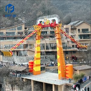 Cliff Swing Ride con 32 asientos Construcción de acero y fibra de vidrio Certificado CE Uso en exteriores Atracciones directas de fábrica a la venta - Product Image 1