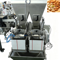Machine d'emballage automatique à double tête avec peseuse linéaire multifonction pour granulés, idéale pour les pistaches