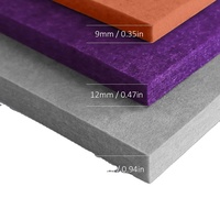 Panneau acoustique en feutre de fibre de polyester personnalisé Panneaux PET Sortie d'usine Solutions insonorisantes pour bureau, studio, cinéma et hôtel