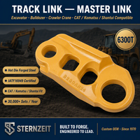 Chaîne de chenilles robuste pour excavatrice et bulldozer |   Acier forgé 35CrMnBM |   Pièces de rechange OEM Master Link