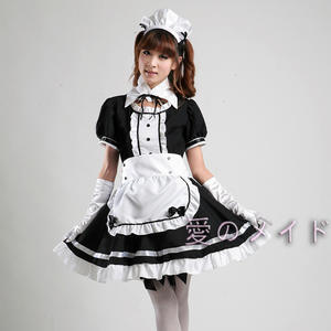 Disfraz de Sirvienta Francesa Lolita Negra, Disfraz de Cosplay de Anime para <span class=keywords><strong>Mujer</strong></span>, Disfraz de Camarera para Fiesta, Disfraces de Escenario, Tallas S-5XL, Sissy - Product Image 5