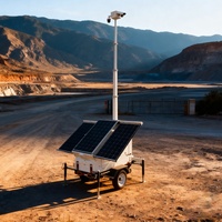 Solar-Anhänger 6m Manueller Teleskopmast 3x400W Solarmodule 4x200Ah Batterien PTZ-Box Cloud/NVR-Speicher Netzunabhängige Mobile Sicherheitslösung