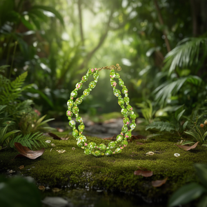 สร้อยคอประดับดอกไม้เคลือบทองคำแท้ CBBA-1946 SmileJoyas ดีไซน์สวยงาม ทนทาน เหมาะสำหรับงานปาร์ตี้ ของขวัญสำหรับผู้หญิง - Product Image 3