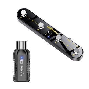 Pédale de commande <span class=keywords><strong>MIDI</strong></span> sans fil, 5 modes, affichage numérique, 25 heures d'autonomie, pédale USB, interrupteur métallique, <span class=keywords><strong>récepteur</strong></span> sans fil - Product Image 3