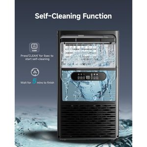 Máquina de Hielo EUHOMY, 70 lb/24 h, 36 Cubos, 8-12 Minutos, Bajo Encimera, con Filtro de Agua, Capacidad de 12 lb - Product Image 5
