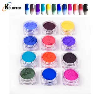 Thermochromic Tinta Bubuk Nail Lacquer Thermochromic Pewarna Pigmen