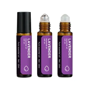 Lavendel Etherische Olie Roll Aromatherapie Groothandel Roller Bal Etherische Olie Massage Oliën Voor Spa