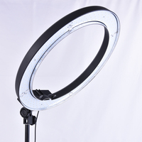 FOSOTO RL18 Anneau lumineux LED 18 pouces 55W 5500K, kit d'éclairage dimmable pour photographie, vidéo, maquillage et diffusion en direct avec support et sac