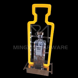 Absolut One Bottle Carrier Letrero de neón exhibición de botella acrílica solo LED glorificador soporte de exhibición de vino Botella individual estante de vino - Product Image 1