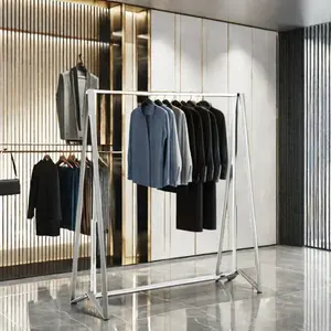 Trendy Custom Clothes Display Racks For Boutique Shop Furniture Fashion Retail Design For Clothing Store