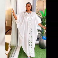 Robe Plissée Irrégulière Grande Taille en Diamant Chaud pour Femmes Africaines, Fourniture Transfrontalière Européenne et Américaine