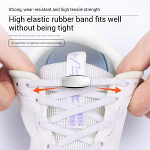 Olian, nuevos Cordones elásticos con cierre de Metal para hombre y <span class=keywords><strong>mujer</strong></span>, zapatillas de deporte sin lazo perezosas, encaje para baloncesto/<span class=keywords><strong>Tenis</strong></span>/trotar/escalada - Product Image 2