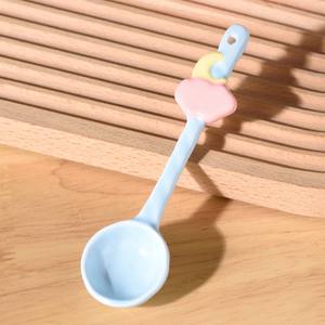 ملعقة حساء من البورسلين متينة بتصميم زهور جميلة وعصرية، أدوات مائدة للطلاب والأطفال، هدية مباشرة من المصنع - Product Image 6