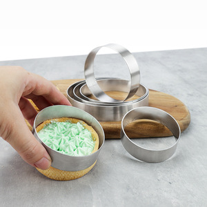 <span class=keywords><strong>Stampo</strong></span> da forno a forma rotonda con anello di torta in acciaio inossidabile personalizzato - Product Image 5