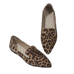 Nouvelles chaussures décontractées pour femme adulte, imprimé léopard, baskets confortables en toile, à bout fermé, design plat en PVC, mocassins à enfiler - Product Image 1