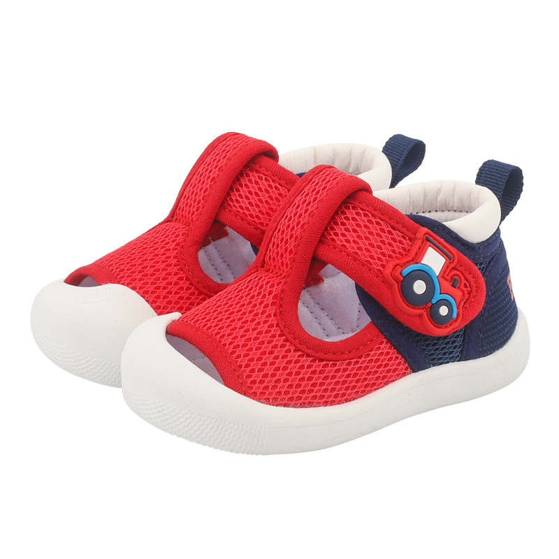 Новые летние спортивные и удобные пляжные нескользящие легкие защитные туфли для ног Симпатичные и интересные детские повседневные туфли