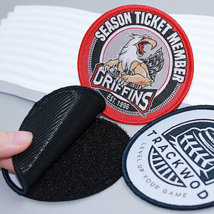 <span class=keywords><strong>Patch</strong></span> brodé personnalisé à transfert thermique, logo rond, broderie à repasser, lettres, casquettes, <span class=keywords><strong>patch</strong></span> brodé en chenille avec velcro - Product Image 5