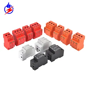 Dispositifs de protection contre les surtensions Spd Type 2 Ce Dc Plug-in Spd Protector Spd-pv Red 40 T2 2 3 Surge Protector 60kva 120va - 240va Td 800V