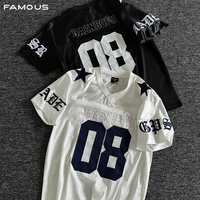 T-shirts de sport unisexes surdimensionnés pour hommes, broderie en maille respirante, séchage rapide, streetwear hip-hop, décontracté d'été