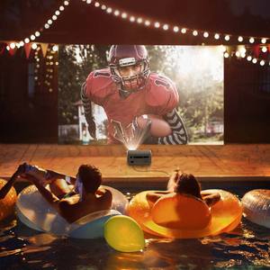 Nouveau <span class=keywords><strong>projecteur</strong></span> Android Pro U6 avec mise au point automatique, <span class=keywords><strong>projecteur</strong></span> de film, résolution native 1080P, correction trapézoïdale automatique pour la maison et le bureau - Product Image 4