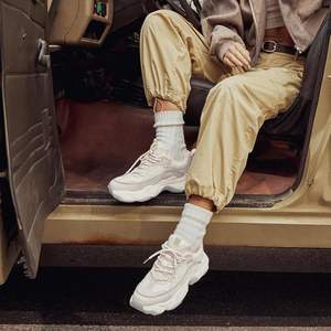 Winter Chunky Sneakers for Women Lace up Platform Comfortable Mesh <strong>Running</strong> <strong>Shoes</strong> with Thick <strong>High</strong> <strong>Heel</strong> Outsole - Product Image 3