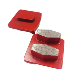Diamant Trapez Beton Schleif pad Metall Bond Double Bar 2 Segment Boden polier block