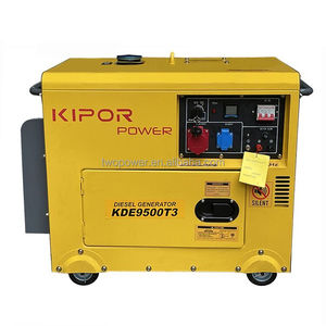 Kipor 8KVA im lặng Máy phát điện diesel 100% đồng 220V 50/60Hz Single phase AC đầu ra ATS tùy chọn chất lượng điện - Product Image 1