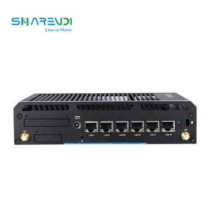 Hiệu suất cao x86 không quạt Mini PC máy tính với 4/6 Lan 2 COM cho cổng thông minh và an ninh mạng sử dụng thiết bị đầu cuối - Product Image 1