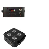 Bothlighting Lot de 8 projecteurs PAR LED sans fil DMX512 à piles, blanc IR4 Mini, RGBWA+UV, pour mariage, fête, DJ, scène