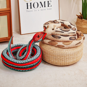 Mới Đến Lớn Sống Động Như Thật Con Rắn Búp Bê Phim Hoạt Hình Vui Nhộn Lớn Con Rắn Đồ Chơi Sang Trọng Động Vật Đồ Chơi Thú Nhồi Bông - Product Image 2