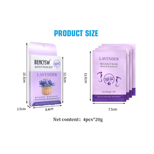 <span class=keywords><strong>Kit</strong></span> de pédicure de luxe professionnel 4-en-1 pour spa des pieds de haute qualité OEM ODM ensemble de manucure et de pédicure à base de plantes - Product Image 3