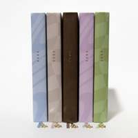 Cuaderno A5 personalizado mejor valorado, nuevo diseño, diario de cuero PU hecho a mano de 100 páginas con encuadernación de costura de hilo