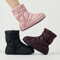 Chaussons de danse de ballet chauds d'hiver BW120 pour femmes, bottes d'entraînement doublées en coton, chaussures de ballet en coton pour l'échauffement pour enfants et adultes