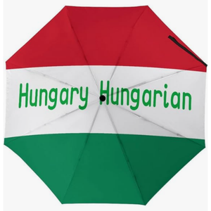 Parapluie pliant automatique de haute qualité, motif drapeau multicolore à thème international, série classique, design compact et élégant - Product Image 5