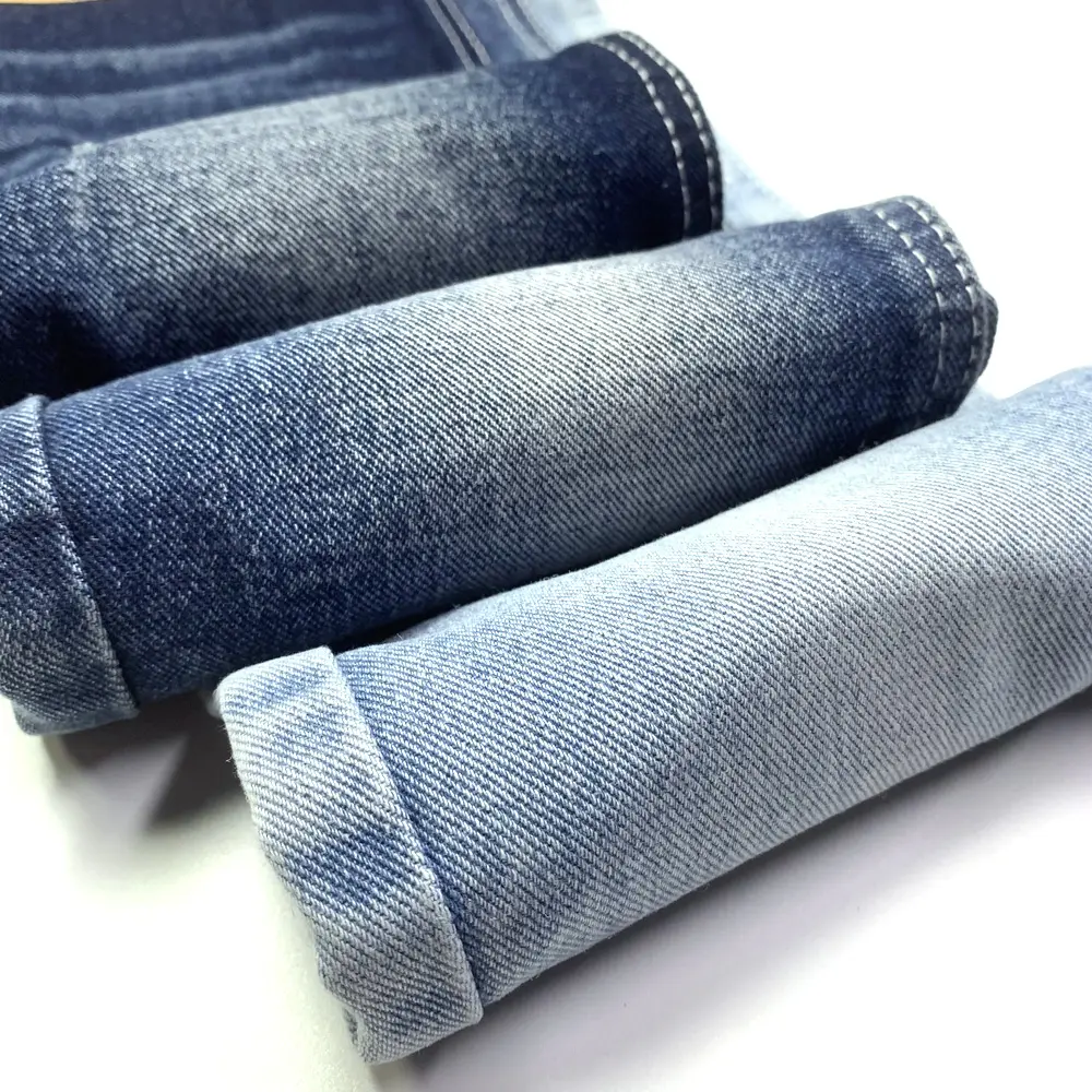 Aufar denim fabric for ready made garments comfortable textiles men dyed denim jeans fabric