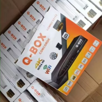 Récepteur Combo Q-BOX DVB T2+S2 pour l'Afrique, Décodeur TV Numérique HD H.264, Prise en Charge du WiFi, 4K, TV Terrestre et Satellite