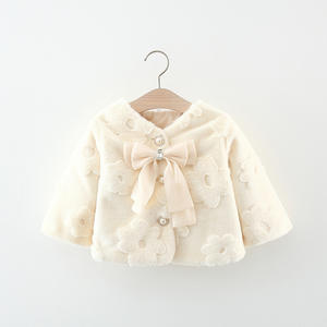 Vente en gros 1629 Vêtements pour enfants Nouvelle veste en polaire à fleurs pour filles pour l'automne Style mignon pour 1-4 <span class=keywords><strong>ans</strong></span> - Product Image 6