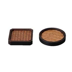 Bamboo Woven Coasters Round Heat Insulating Mats For Tea Table Decor Zhejiang Made - Product Image 5