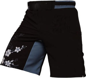 Shorts décontractés pour hommes, taille mi-haute, en maille unie, écologiques, teints en fil, imperméables, respirants, en toile, pour l'entraînement sportif, la salle de sport - Product Image 1