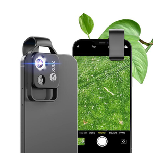 Microscope universel avec zoom optique 200X, objectif LED, loupe, caméra à clip LED, diplôme, Pâques, Nouvel An chinois, Thanksgiving - Product Image 3
