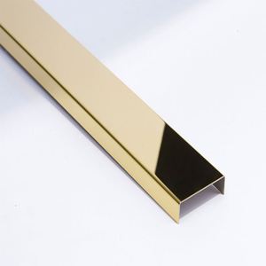 Accessoires de finition pour carrelage en acier inoxydable doré M170, bande métallique pour murs et plafonds, durable, imperméable, style contemporain pour appartement - Product Image 6