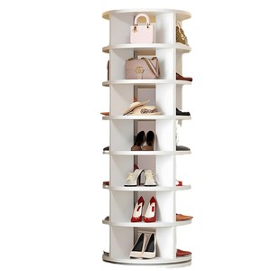 Ou Shumei Rotating Shoe Rack 7 Tier 160cm Floor Standing Round Storage Cabinet For Entryway Home Use - Product Image 5